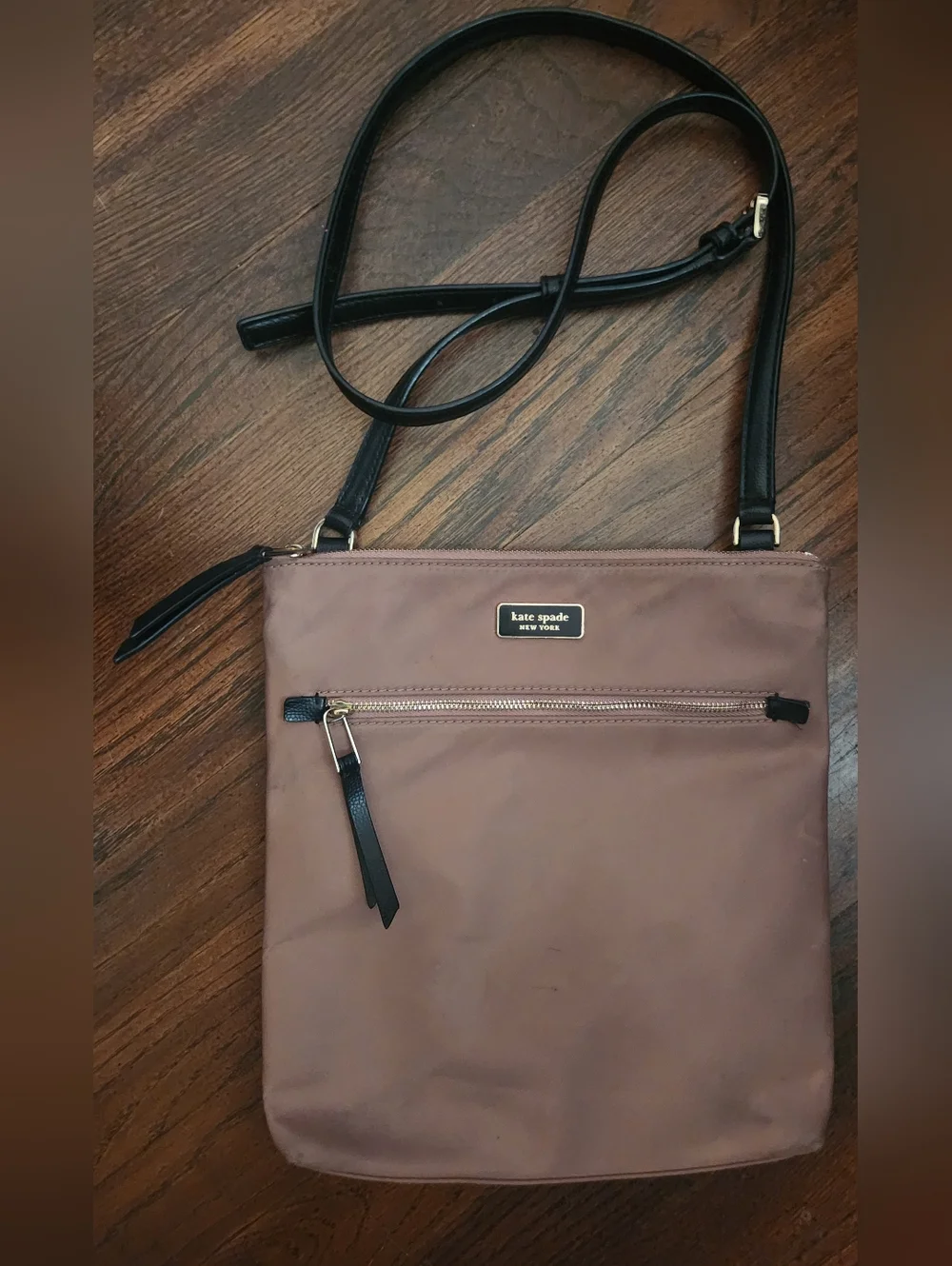 Kate Spade Crossbody Mauve With Gold Hardware